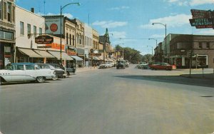 Menasha Wisconsin Main Street Coke Sign Vintage Postcard AA79830