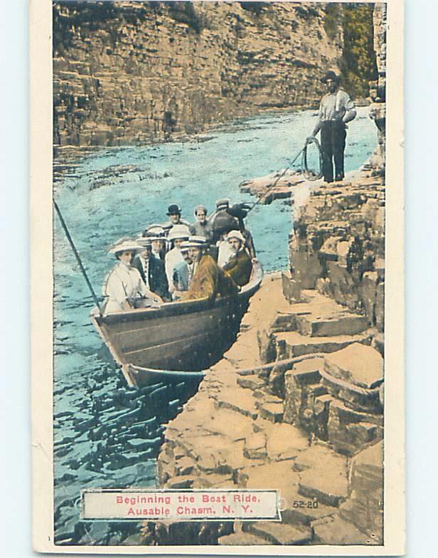 W-Border WATER SCENE Adirondacks - Ausable Chasm New York NY hk2857