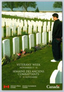 Gravesite Of Unknown Canadian Soldier, France, Veteran's Affairs Postcard