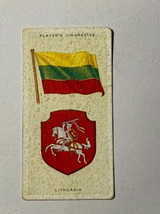 CIGARETTE CARD - PLAYERS NATIONAL FLAGS #28 LITHUANIA   (UU520) 