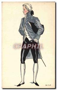 Old Postcard History of the French Empire in 1814 Costume