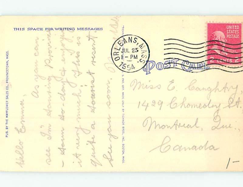 Linen MANY VIEWS ON ONE POSTCARD Cape Cod - Provincetown MA HM9805