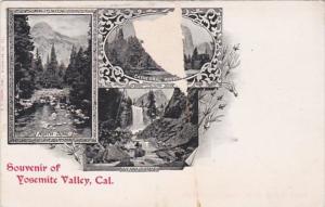 California Souvenir Of Yosemite Valley Multi View