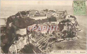Old Postcard Monaco Rocher