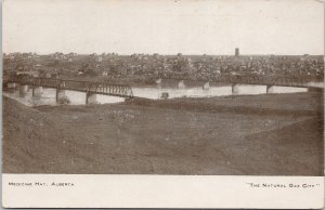 Medicine Hat Alberta 'The Natural Gas City' OK Press for BF Souch Postcard H59