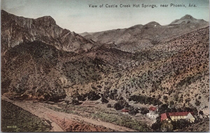 Castle Creek Hot Springs near Phoenix Arizona AZ No 58 Unused Postcard H28