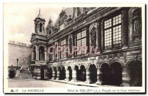 Old Postcard La Rochelle City Hall Facade of the inner court