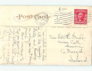 Divided-Back ORANGE TREE Postmarked San Francisco California CA HM6536