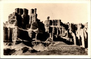 Vtg 1930s Ampitheatre of the Wilds Castle Land South Dakota SD RPPC Postcard