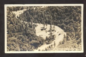 RPPC GREAT SMOKY MOUNTAINS NATIONAL PARK TENNESSEE HIGHWAY REAL PHOTO POSTCARD