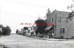 WI, Dorchester, Wisconsin, RPPC, Street Scene, Business Section, Photo No 400