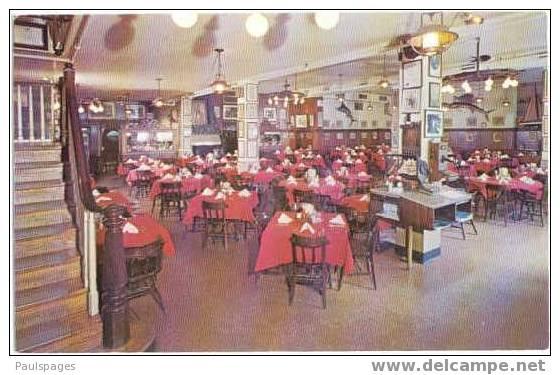 Interior, Old Original Bookbinder's Restaurant 125 Walnut Street Philadelphia PA