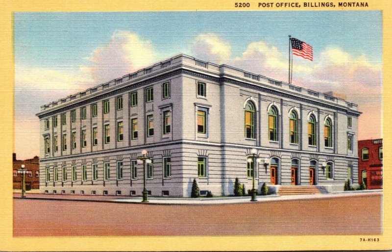 Montana Billings Post Office Curteich