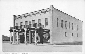 St Cloud FL Zimmerman's Conn Building Postcard