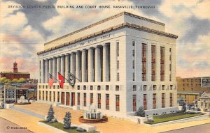 Davidson County Public Building And Court House Nashville, Tennessee USA