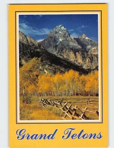 Postcard Grand Tetons, Grand Teton National Park, Wyoming