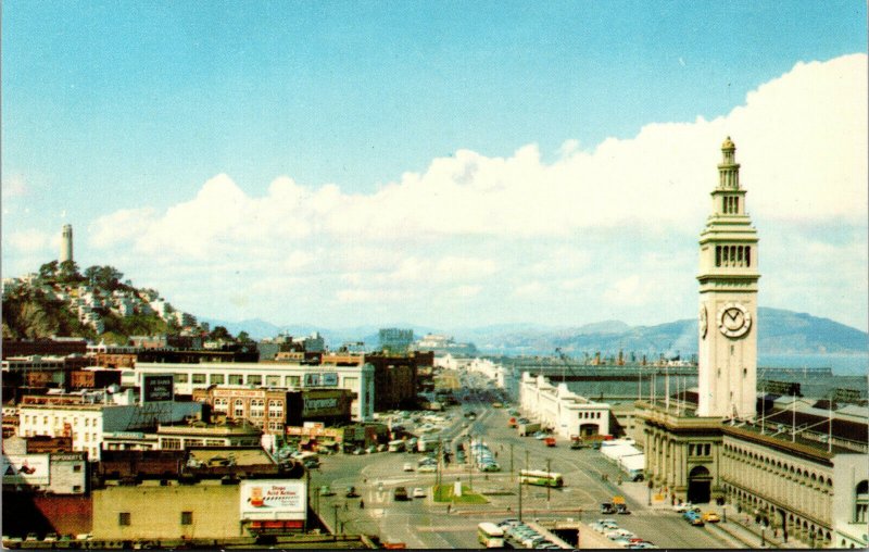 Vtg 1950s Embarcadero Port of San Francisco California CA Postcard