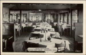 Branford CT Oasis Restaurant Interior Postcard