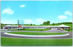 Postcard - Suburban Motel - Greeneville, Tennessee