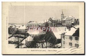 Old Postcard Hauteville Under the Snow