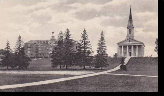 Vermont Middlebury  middlebury College Hepburn Hall and Chapel   Albertype