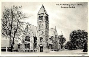 Indiana Connersville First Methodist Episcopal Church 1945 Curteich