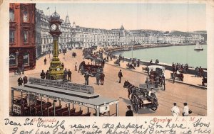 DOUGLAS ISLE OF MAN ENGLAND~PROMENADE~1903 PHOTO POSTCARD