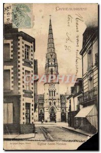 Postcard Chateaubriant Old Saint Nicolas Church