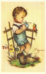 Mainzer, Little Folks, Bonnie #572 Children, Publ in Belgium, Old Postcard