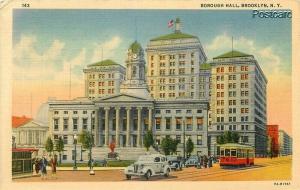 NY, Brooklyn, New York, Borough Hall, Curt Teich No. 7A-H1761