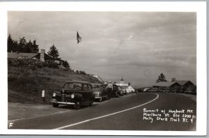 VINTAGE POSTCARD THE SUMMIT OF HOGBACK MONTAIN MARLBORO VERMONT RPPC 1940s