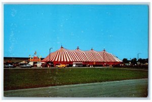 c1960 M&M Production Present Circus Center Rochester Road Troy Michigan Postcard