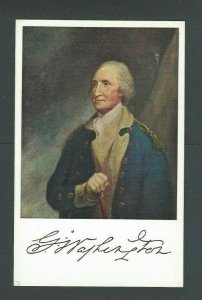 PPC George Washington 1st President W/His Signature Mint