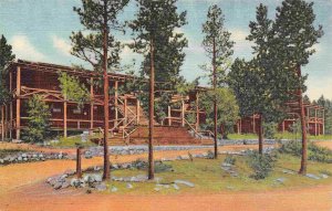 Grand Lake Lodge Rocky Mountain National Park Colorado linen postcard