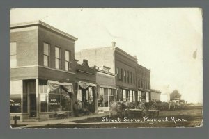 Raymond MINNESOTA RP 1916 MAIN STREET STORES nr Willmar Clara City Prinsburg