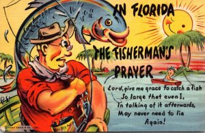 Fishing Humour In Florida The Fisherman's Prayer Curteich