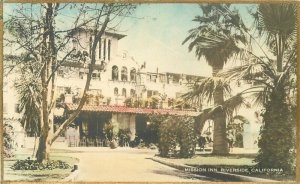 Riverside California Mission Inn Ross hand colored 1920s Postcard 21-5678