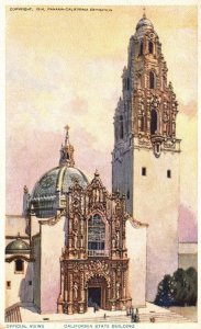 Vintage Postcard 1920's California State Building Panama-California Exposition