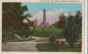 VINTAGE POSTCARD TOMB ABRAHAM LINCOLN OAK RIDGE CEMETERY SPRINGFIELD (REPRINT)