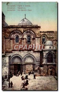 Israel - Jerusalem - L & # 39 Tomb Church - Holy Sepulcher Chapel - Old Postcard