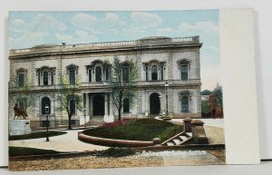 Baltimore Md Battle Peabody Institute udb Postcard D13