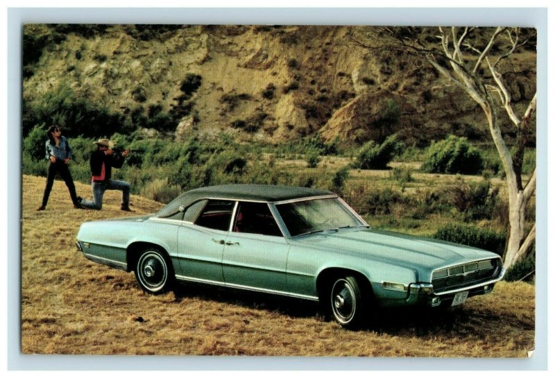 1968 O'brien Ford Monroe, MI 1969 Thunderbird Advertising Postcard P152