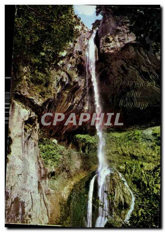 Postcard Modern Gorges du Loup cut vertically in the Prealps of Grasse they c...