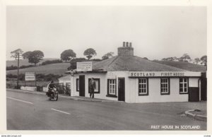 RP: First House in Scotland , 1930s ; Motorcycle