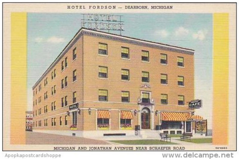 Michigan Dearborn Hotel Fordson Michigan And Jonathan Avenues Near Schaefer Road