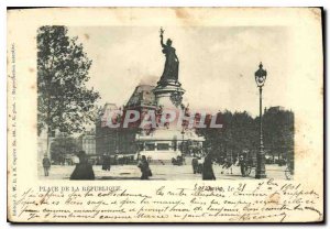 Postcard Old Place de la Republique