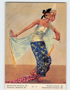 Postcard Balinese Dancer, Indonesia