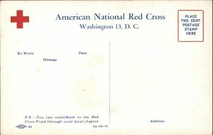 WASHINGTON DC American National Red Cross Ad Old Postcard