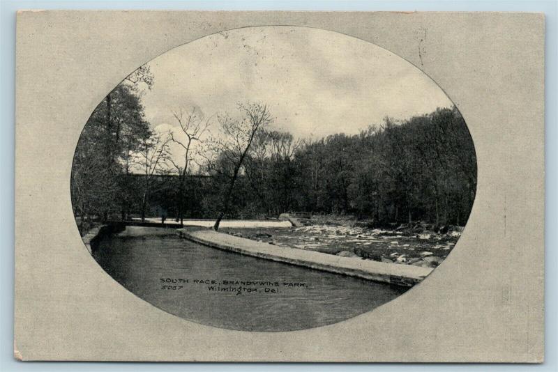 Postcard DE Wilmington South Race Brandywine Park 1909 View S2