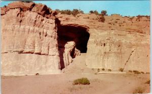 GALLUP,  NM New Mexico   Entrance to KIT CARSON CAVE  1958  Roadside   Postcard